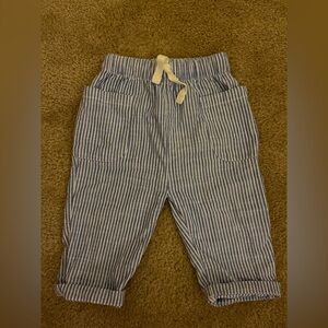 Hanna Andersson Blue and White Striped Kids Pants
